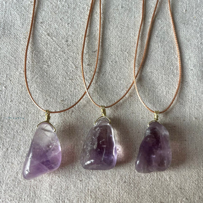 Spiritual Protection Pendant - Amethyst