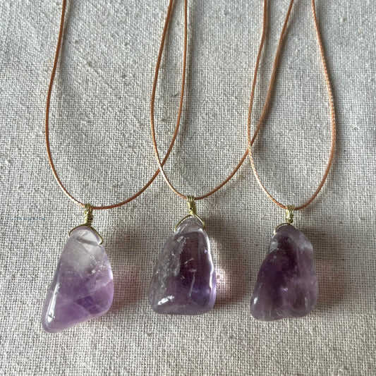 Spiritual Protection Pendant - Amethyst