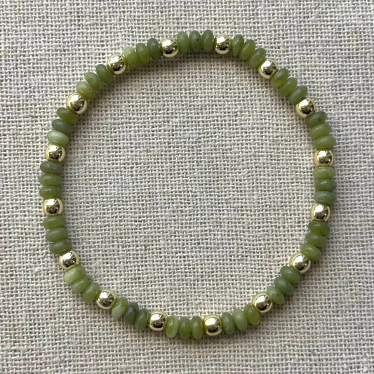 Fortune Bracelet - Green Jade