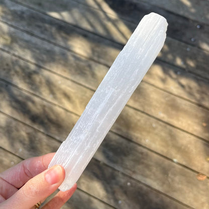 Selenite Large Rod Crystal - High Vibe, Protection, Spiritual Connection