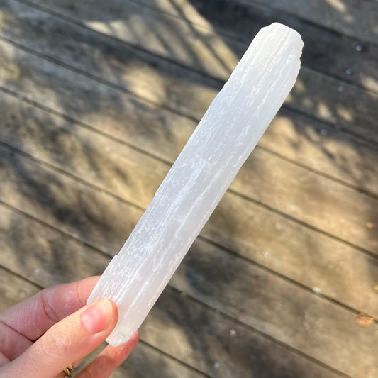 Selenite Large Rod Crystal - High Vibe, Protection, Spiritual Connection