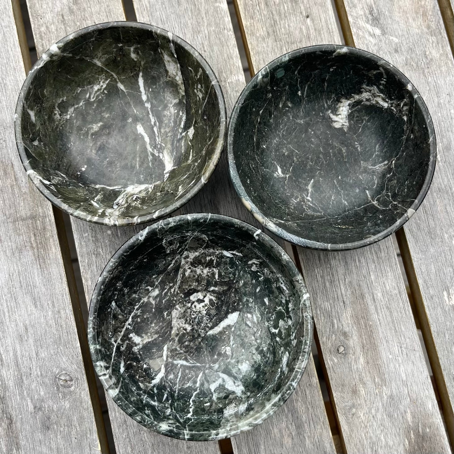 Black Onyx Medium Crystal Bowl - Protection, Grounding, Strength