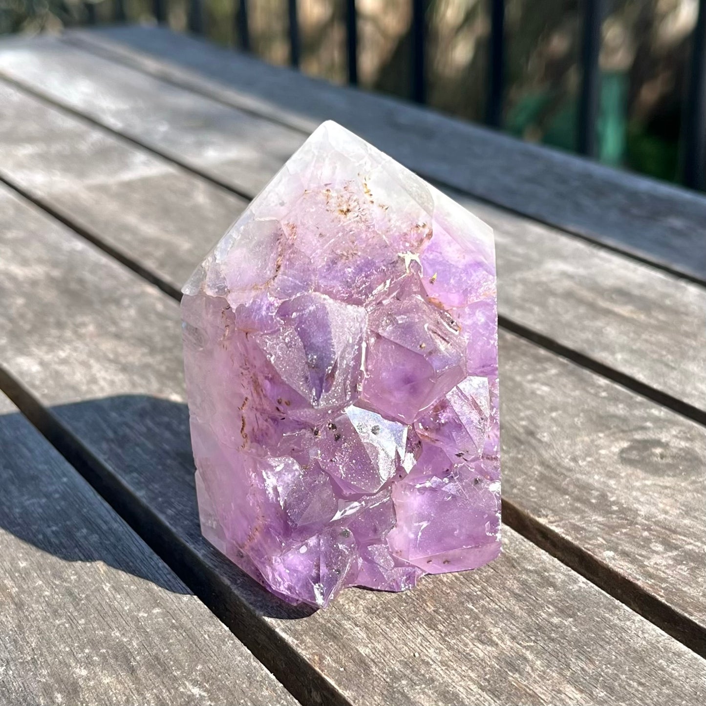 Amethyst Medium Cluster Point Crystal - Peace, Intuition, Protection