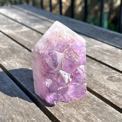 Amethyst Medium Cluster Point Crystal - Peace, Intuition, Protection