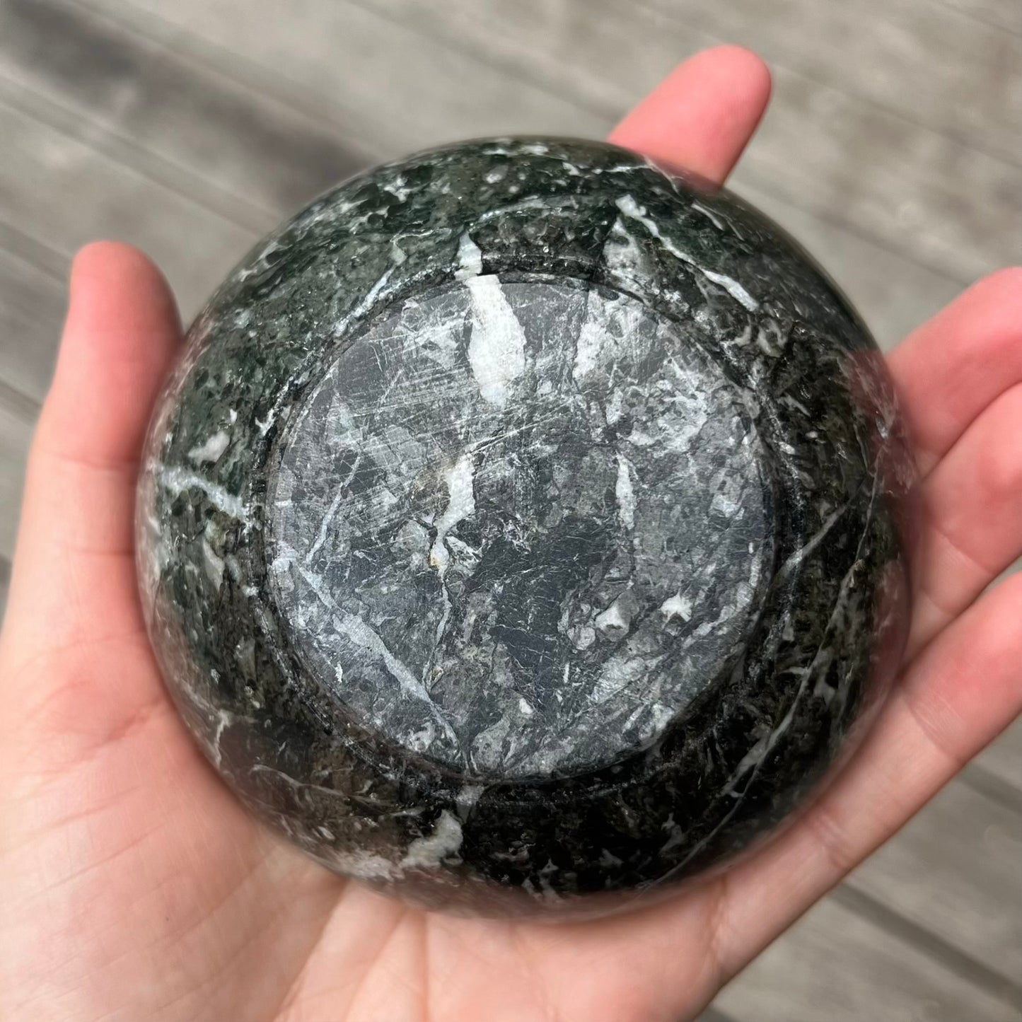 Black Onyx Medium Crystal Bowl - Protection, Grounding, Strength