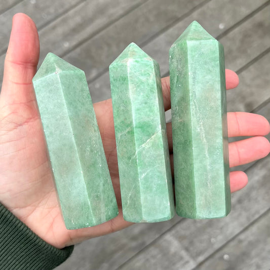 Jade Medium Tower Crystal - Lucky, Positivity, Harmony