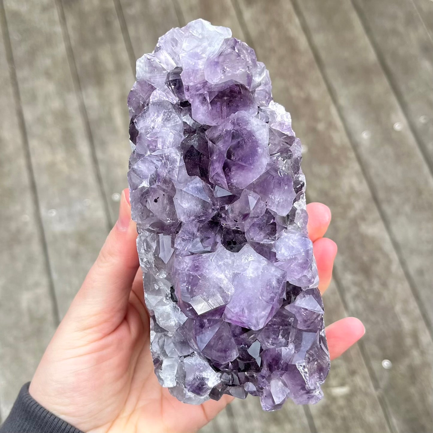 Amethyst XL Base-Cut Crystal – Calm, Protection & Balance