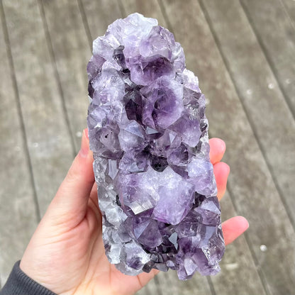 Amethyst XL Base-Cut Crystal – Calm, Protection & Balance
