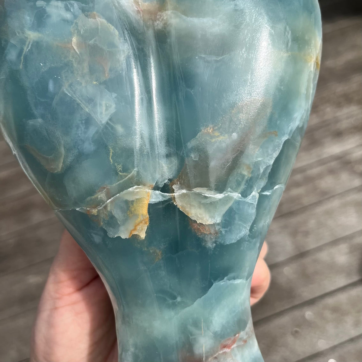 Blue Onyx XXL Angel Crystal - IMPERFECT