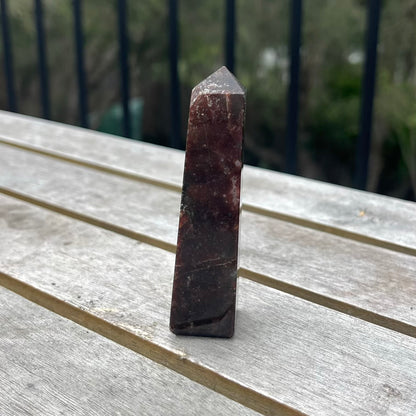 Garnet Small Tower Crystal - Energising, Protective, Passionate
