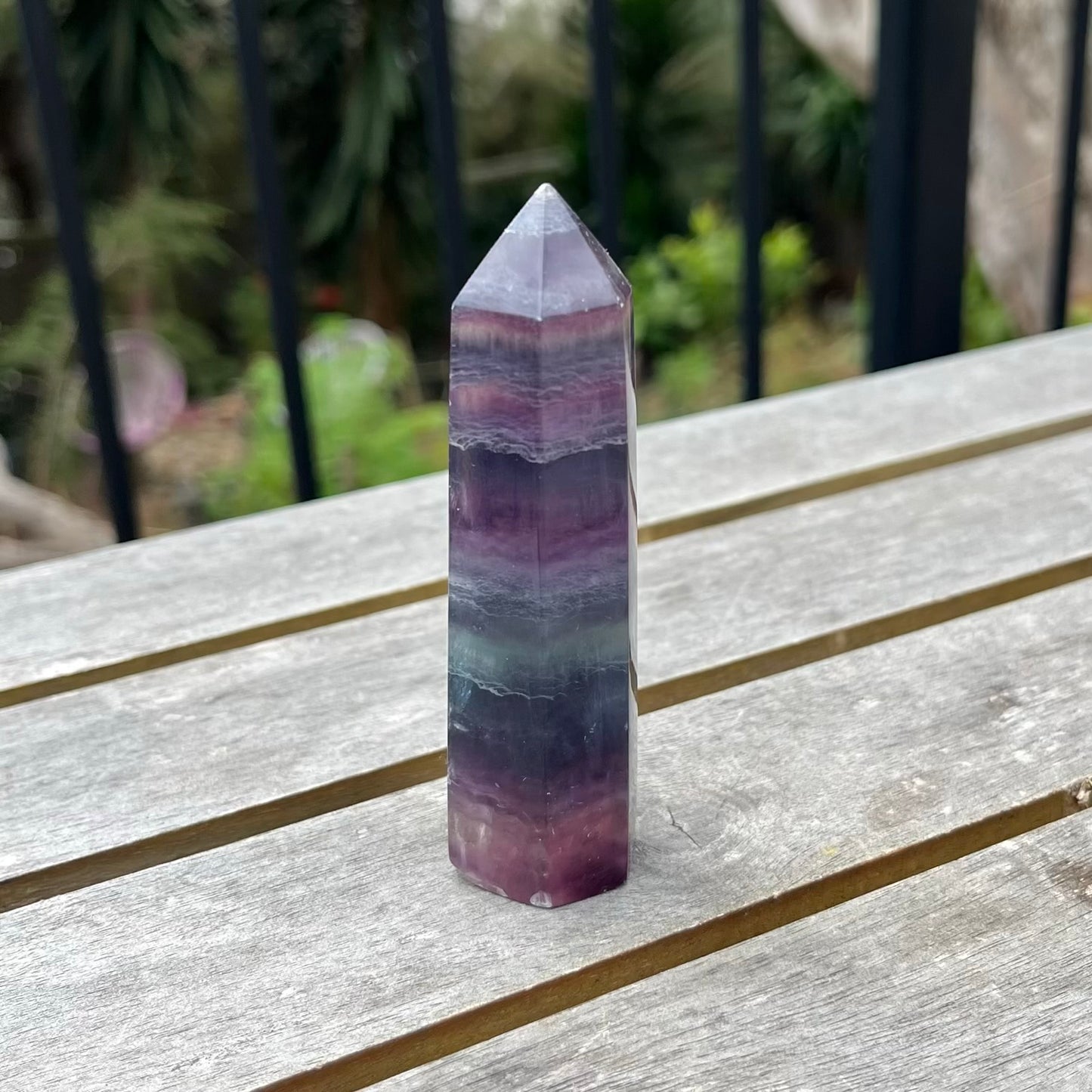 Fluorite Small Tower Crystal - Vibrant, Clarifying, Uplifting