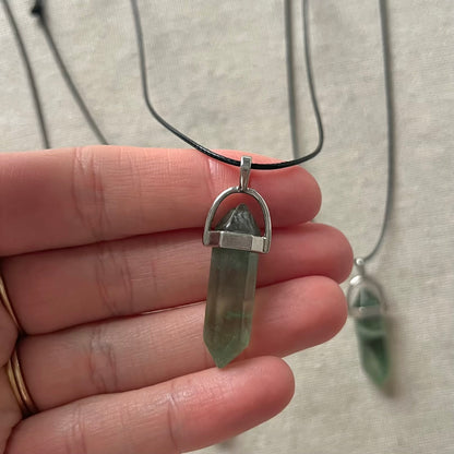 Energy Point Pendant - Green Fluorite
