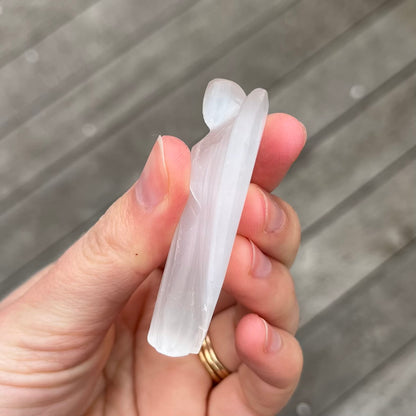 Selenite Small Angel Crystal - Cleansing, Peaceful, Uplifting