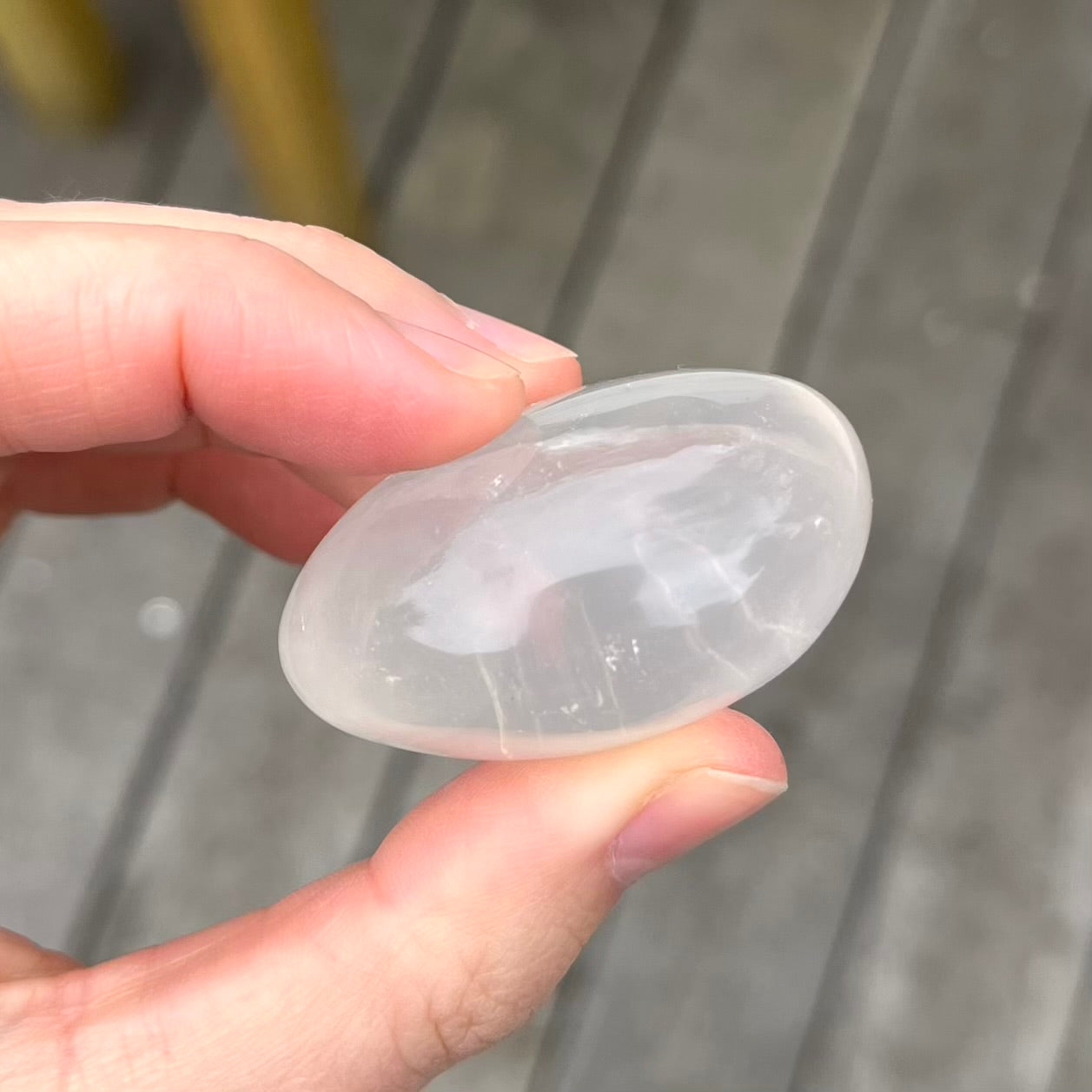 Quartz Palm Stone Crystal - Amplifying, Balancing, Clarifying