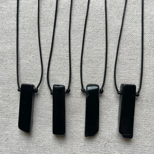 Rock Pendant - Obsidian