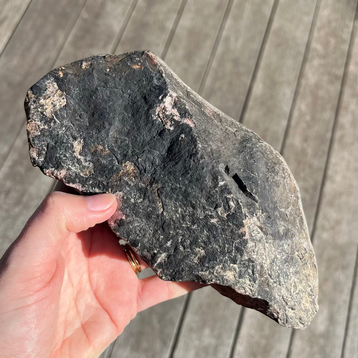 Rhodonite Large Slab Crystal - Compassion, Emotional Healing