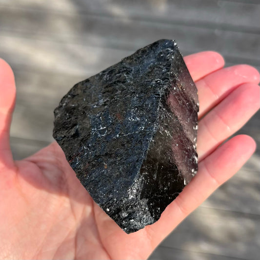 Black Tourmaline Medium Raw Crystal - Protection