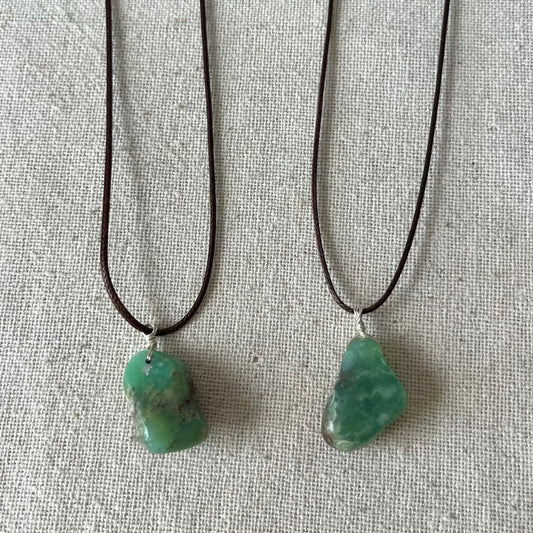 Chrysoprase Pendant - ONE OF A KIND