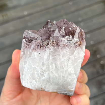 Amethyst Medium Base-Cut Crystal - Calming, Protective, Balancing