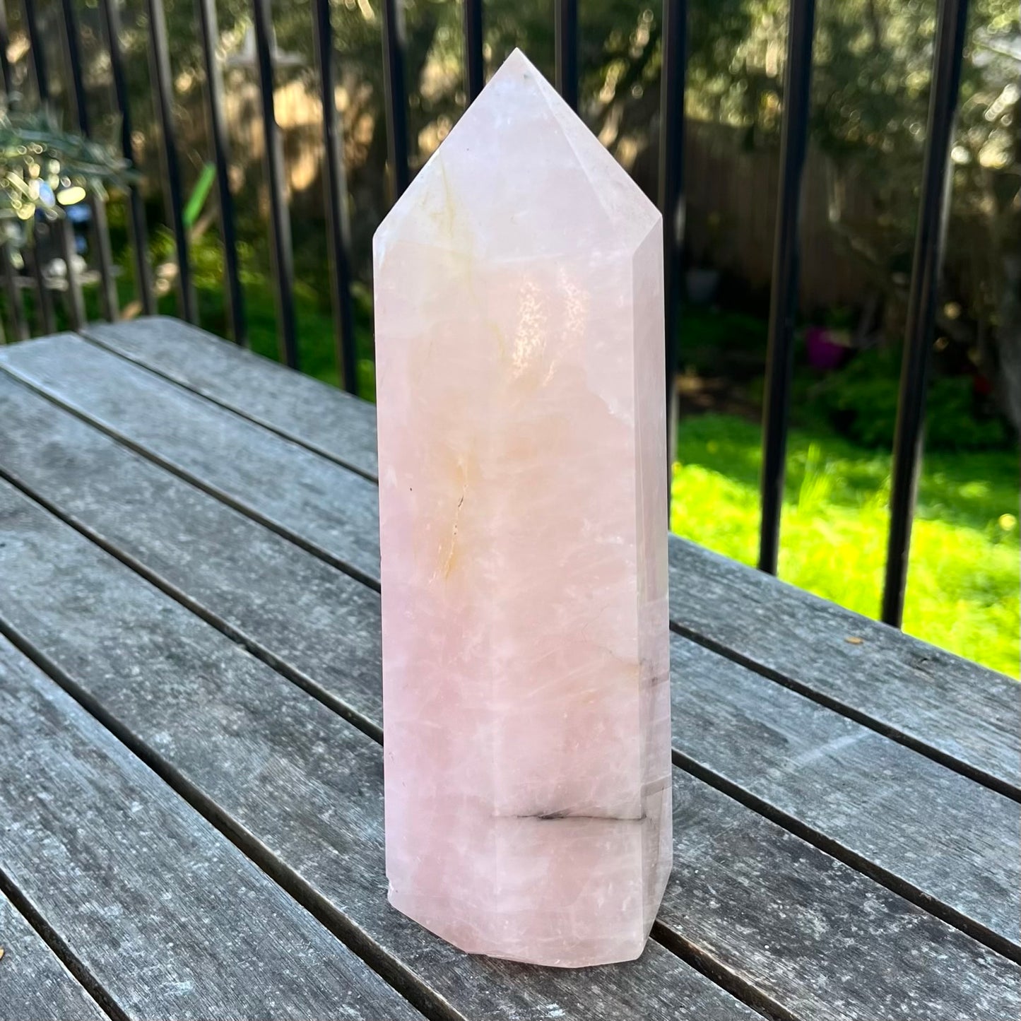 Rose Quartz XXL Point Crystal - Unconditional Love, Emotional Healing