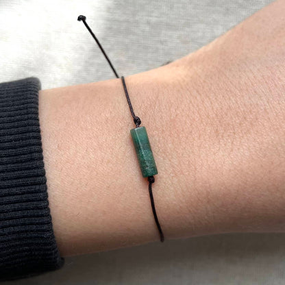Sacred Cord Bracelet - Green Jade
