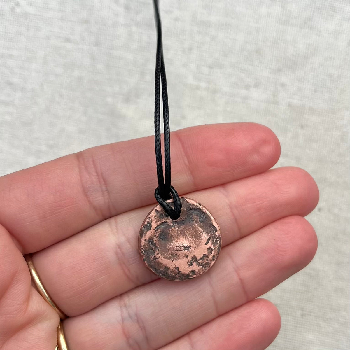 Copper Round Pendant - Creativity, Motivation