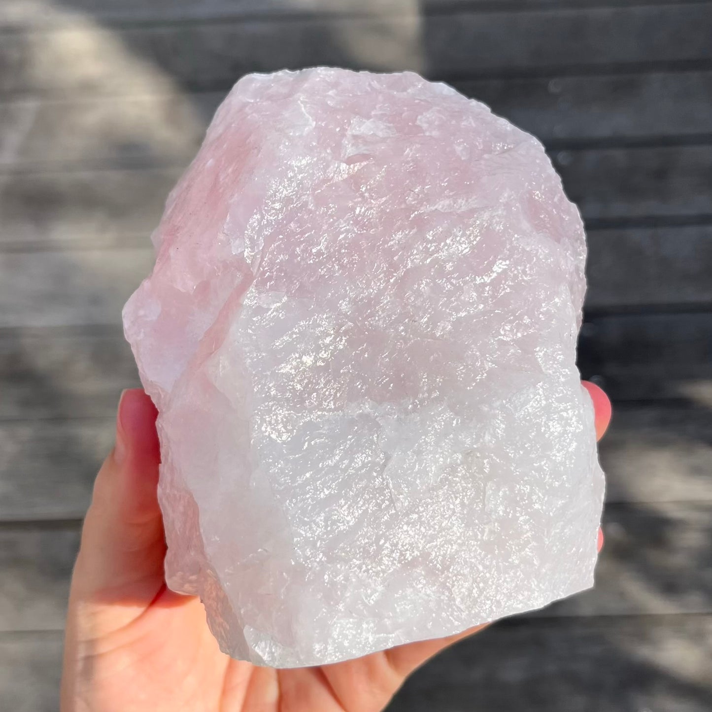Rose Quartz Large Raw Base-Cut Crystal - Unconditional Love, Emotional Healing