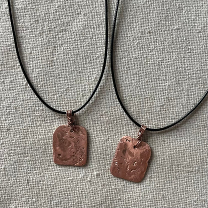 Copper Plate Pendant - Energy, Vitality, Balance