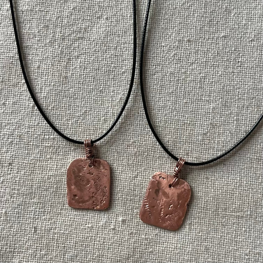 Copper Plate Pendant - Energy, Vitality, Balance