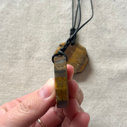 Tiger Eye Octagon Pendant