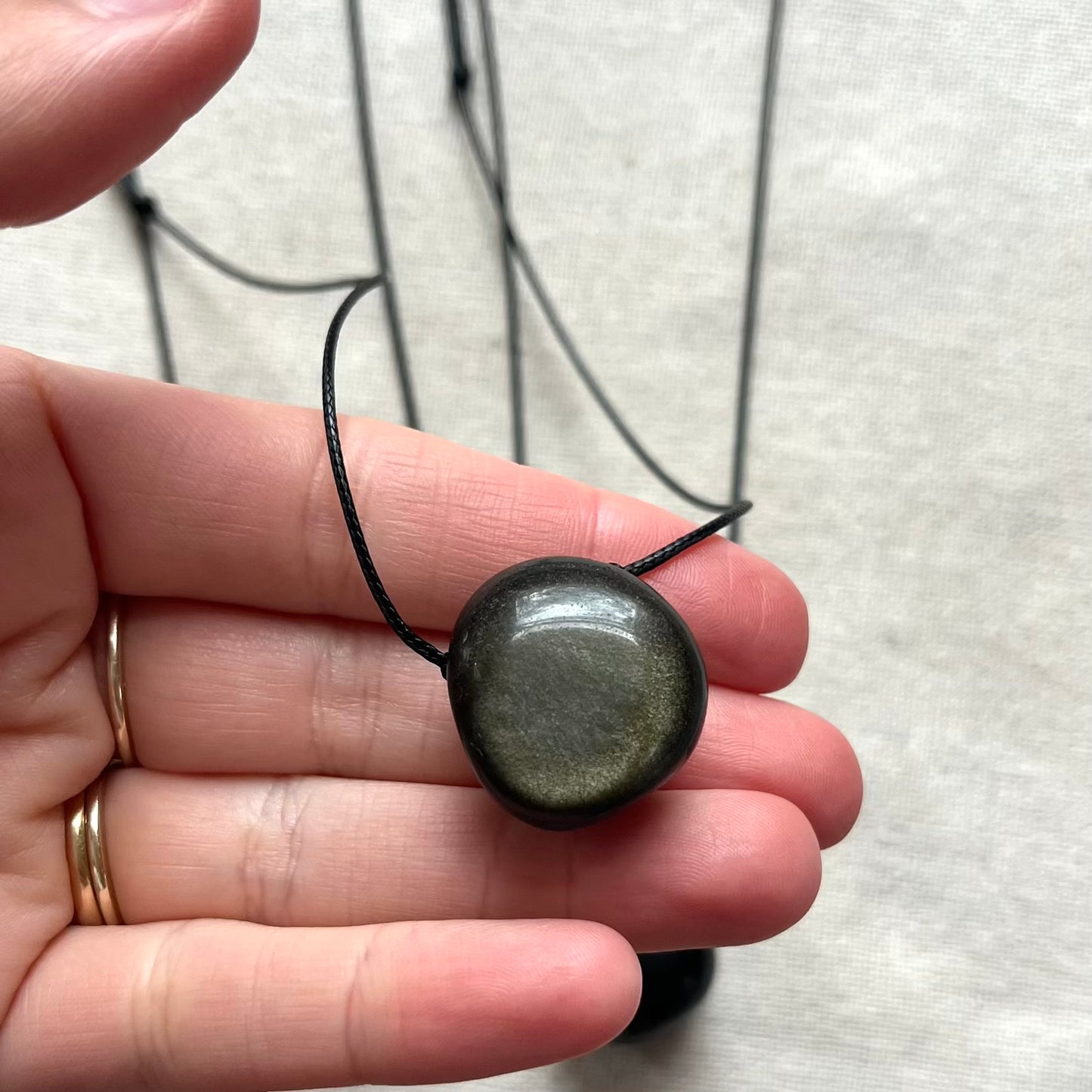 Protection Pendant - Golden Sheen Obsidian