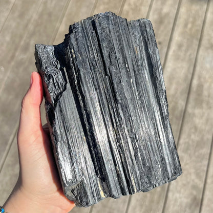 Black Tourmaline XXL Raw Crystal - Protection