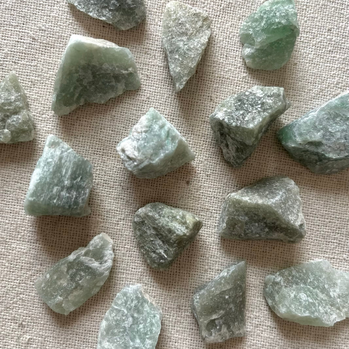 Green Aventurine Small Raw Stone - Abundance, Heart Healing