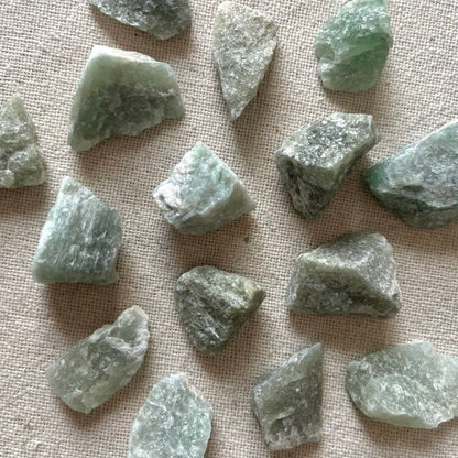 Green Aventurine Small Raw Stone - Abundance, Heart Healing