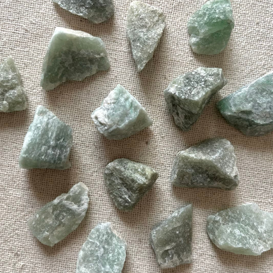 Green Aventurine Small Raw Stone - Abundance, Heart Healing