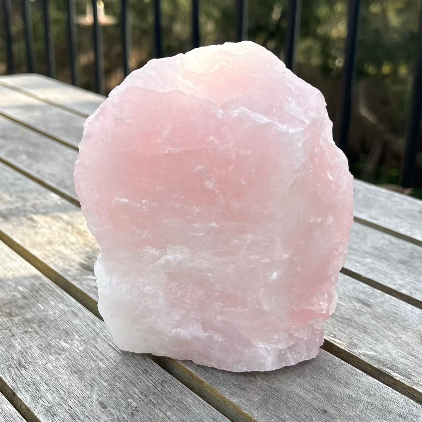 Rose Quartz Large Raw Base-Cut Crystal - Unconditional Love, Emotional Healing