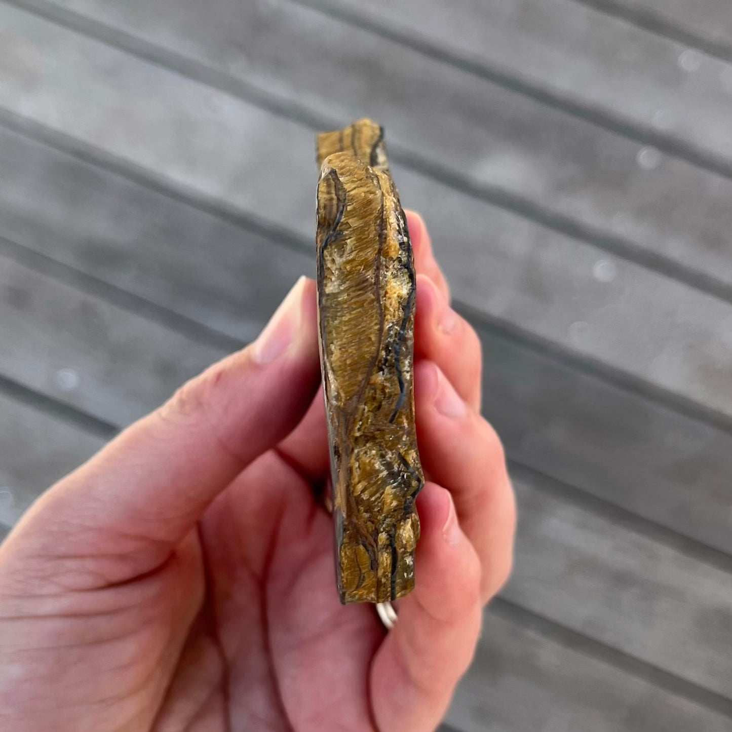 Tiger Iron Small Slab Crystal - Grounding, Motivation