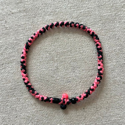 Komboskini Bracelet - Pink & Black
