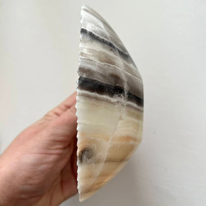 Zebra Aragonite Bowl - Medium