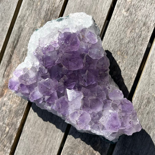 Amethyst XL Cluster Crystal - Calming, Protective, Balancing
