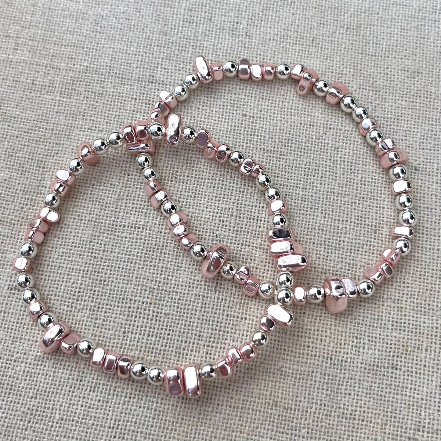 Pretty Protection Bracelet - Pink Hematite