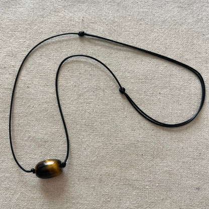 Barrel Pendant - Tiger Eye