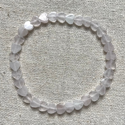 Quartz Heart Beaded Bracelet - Master Healer