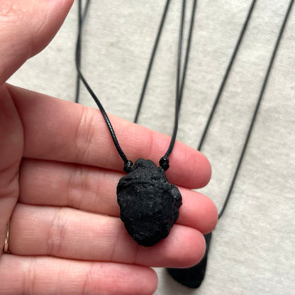 Shield Pendant - Black Tourmaline
