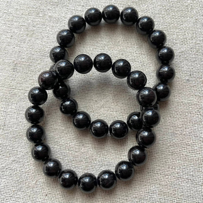 Garnet 10mm Beaded Bracelet - Passion