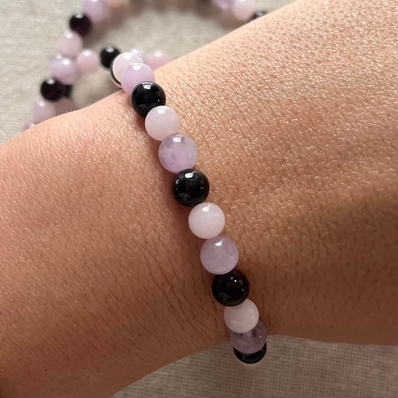 Eros Love Bracelet - Kunzite, Rose Quartz & Garnet