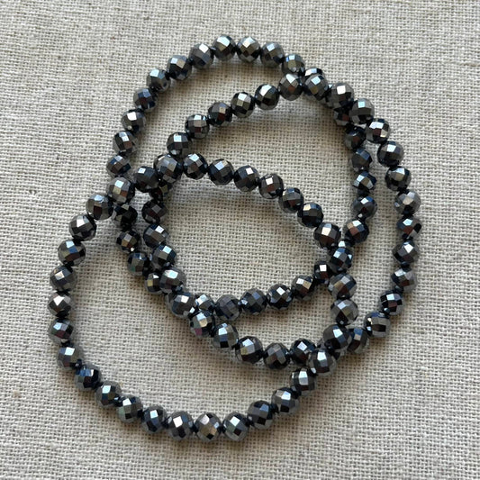 Terahertz 6mm Faceted Bracelet - Energizing