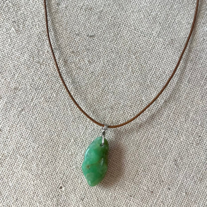 Chrysoprase Mini Pendant - ONE OF A KIND