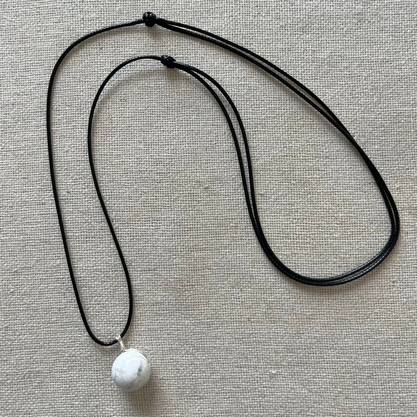 Sphere Pendant - Howlite
