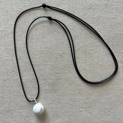 Sphere Pendant - Howlite